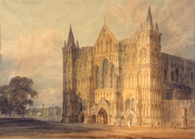 Façade ouest de la cathédrale de Salisbury, 1799 - Joseph Mallord William Turner